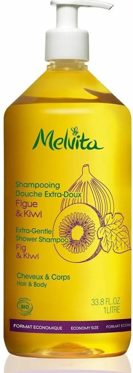 Melvita Extra Zachte Shampoo Kiwi-Vijg 1000ml