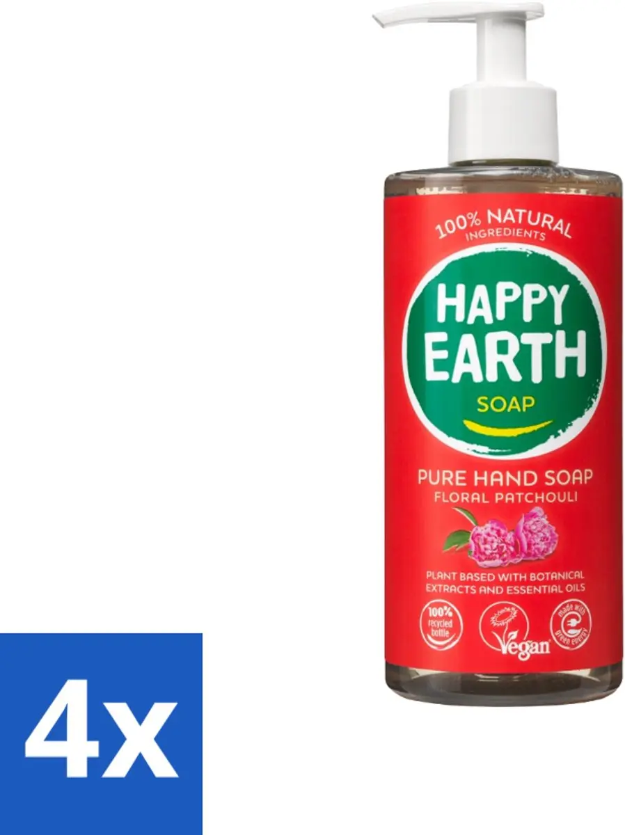 Happy Earth Handzeep Floral Patchouli 300ml