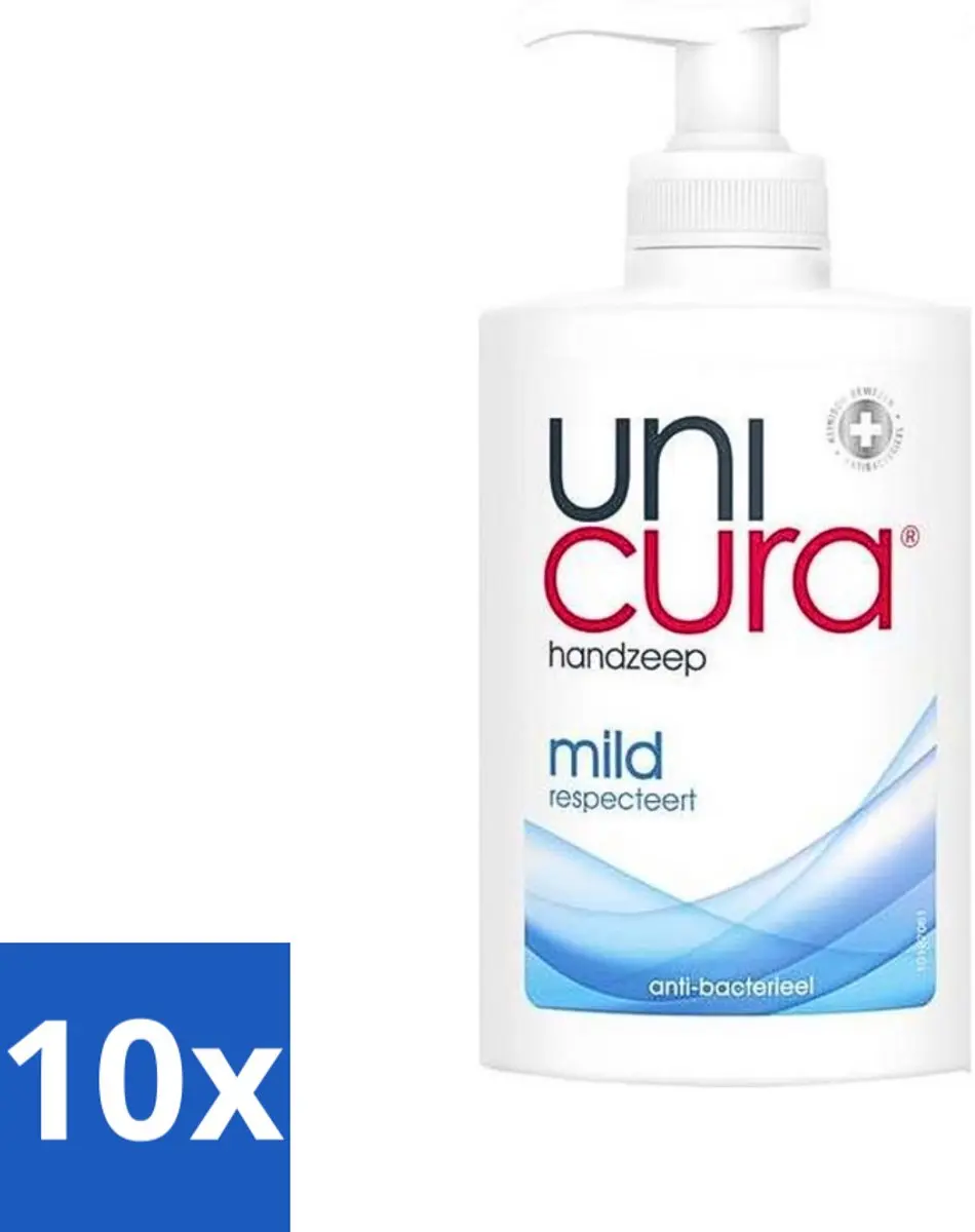 Unicura Vloeibare Handzeep Mild 250ml - 10 Stuks