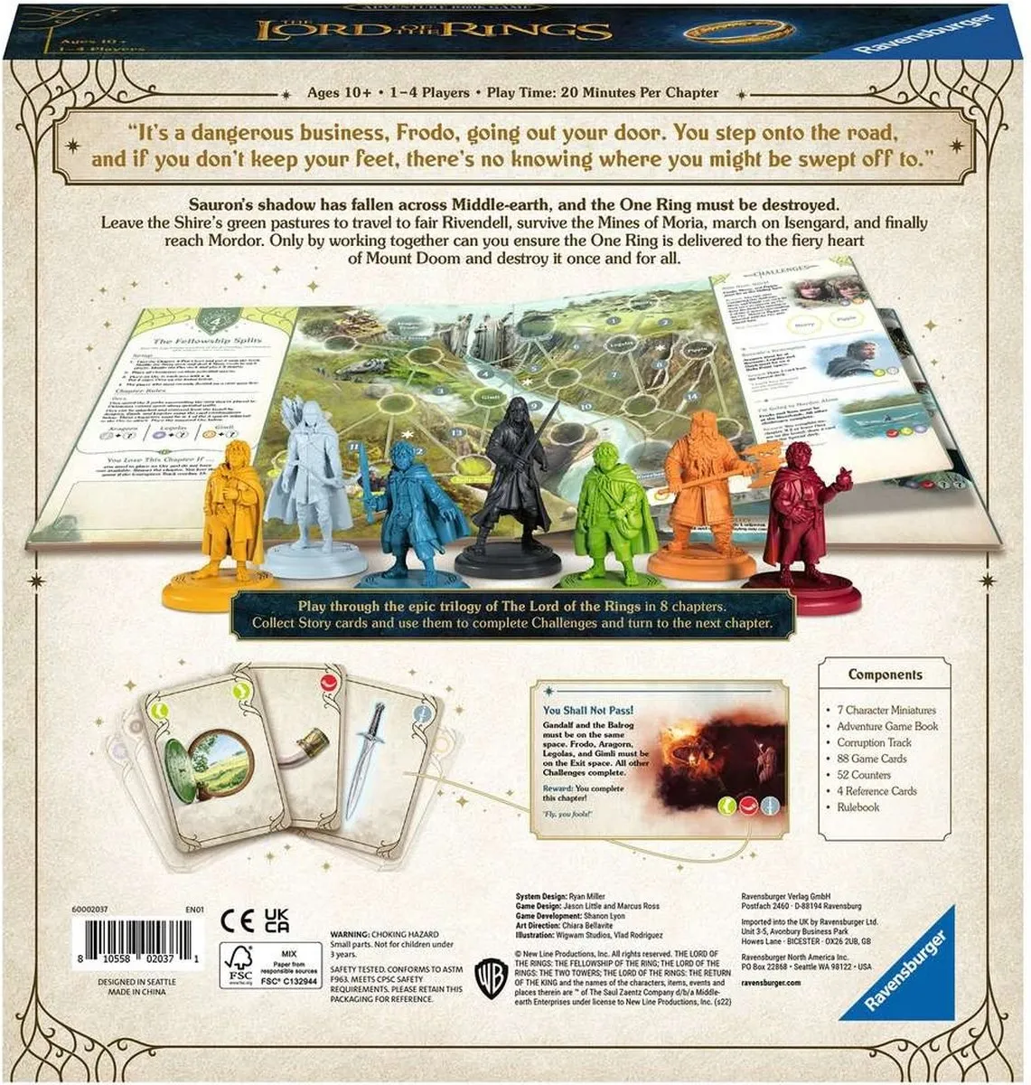 Ravensburger Lord of the Rings Adventure Book Bordspel - 1-4 Spelers