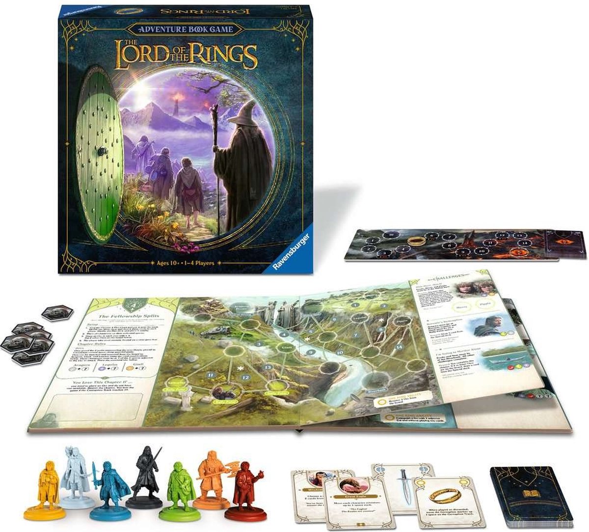 Ravensburger Adventure Book Lord of the Rings - Coöperatief Bordspel