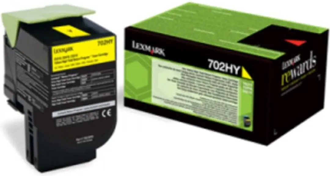 Lexmark 702HY R Tonercartridge Geel 50172778 - 3200 Pagina's