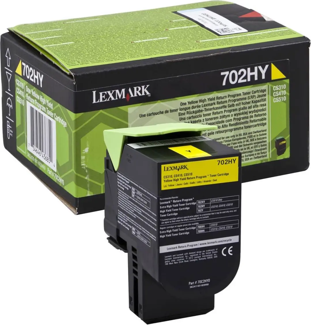 Toner Lexmark 702HY R Yellow