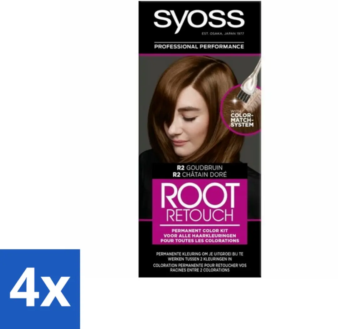 Syoss R2 Goudbruin Haarverf Uitgroeiset