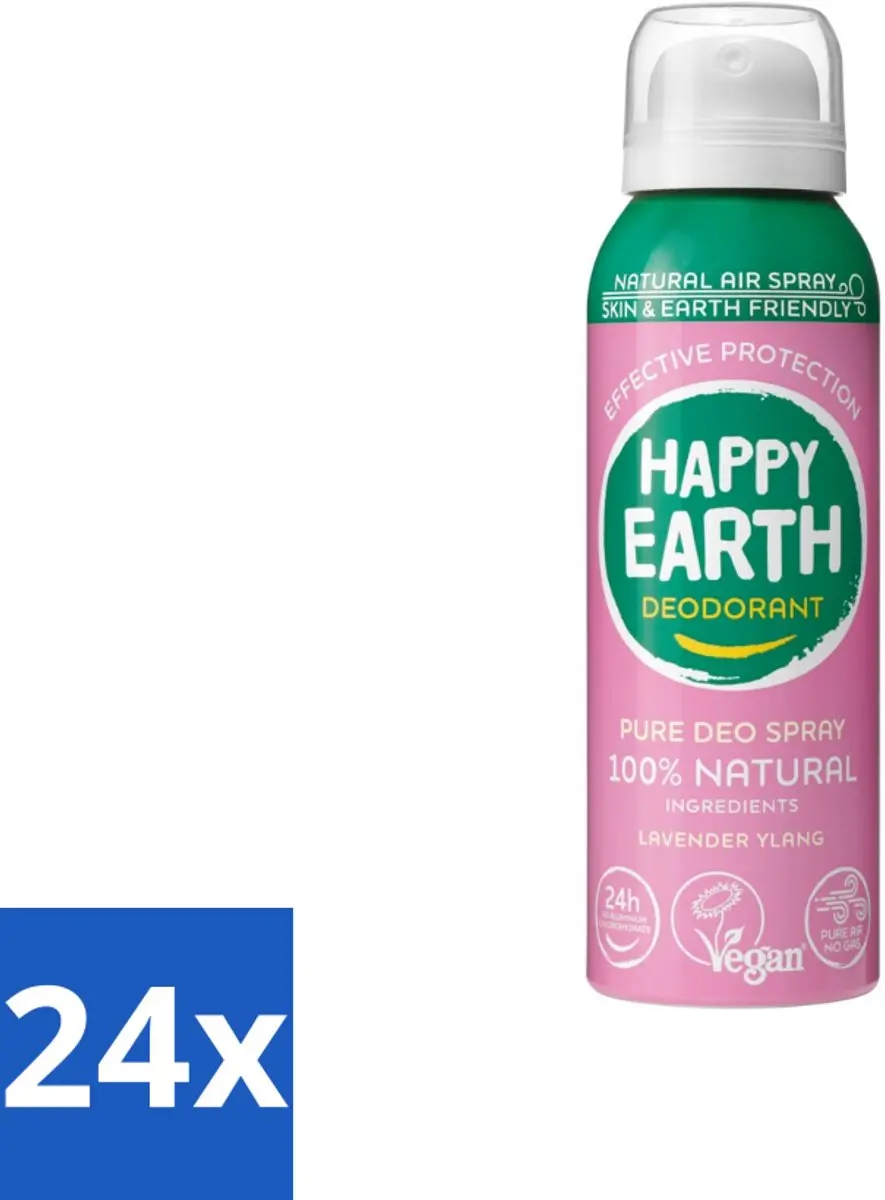 Happy Earth Deodorant Spray Lavender Ylang 100ml