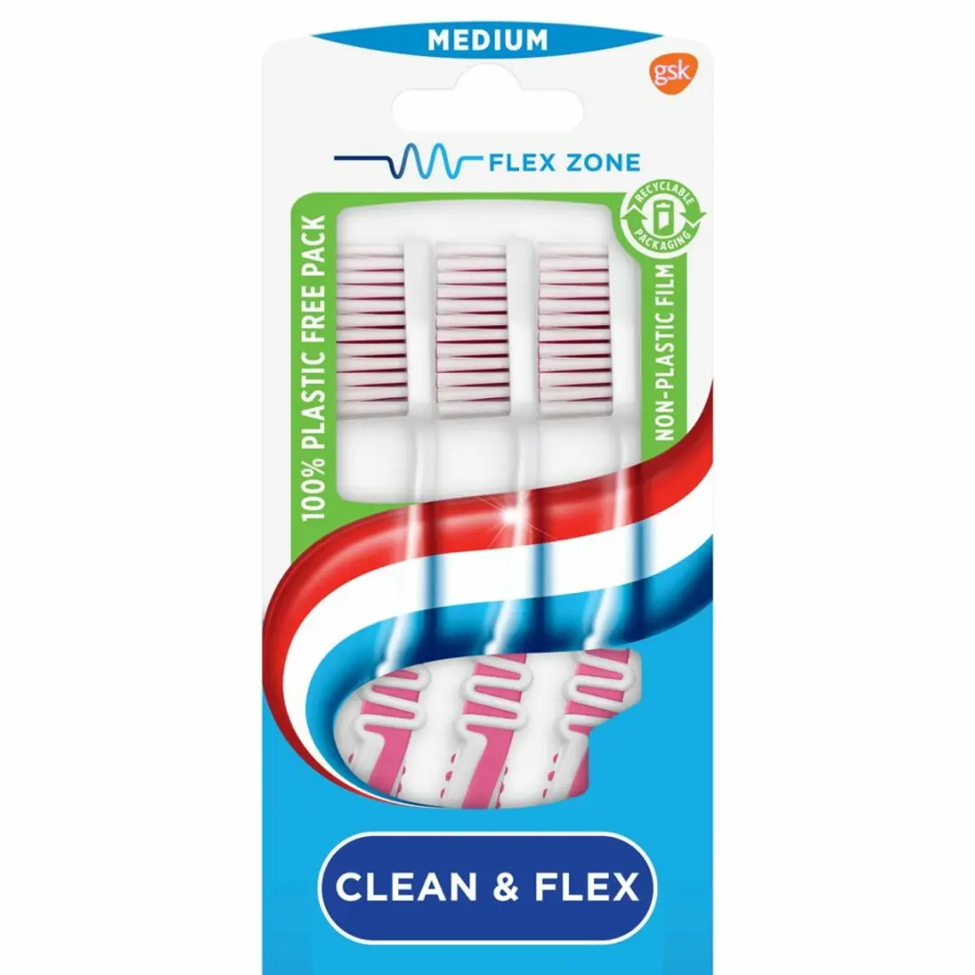 Aquafresh Tandenborstel Clean & Flex Medium - 20 Stuks