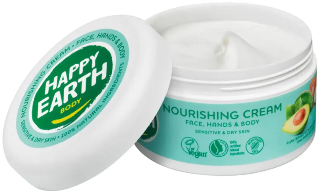 Happy Earth Voedende Crème 200ml - 4 Stuks
