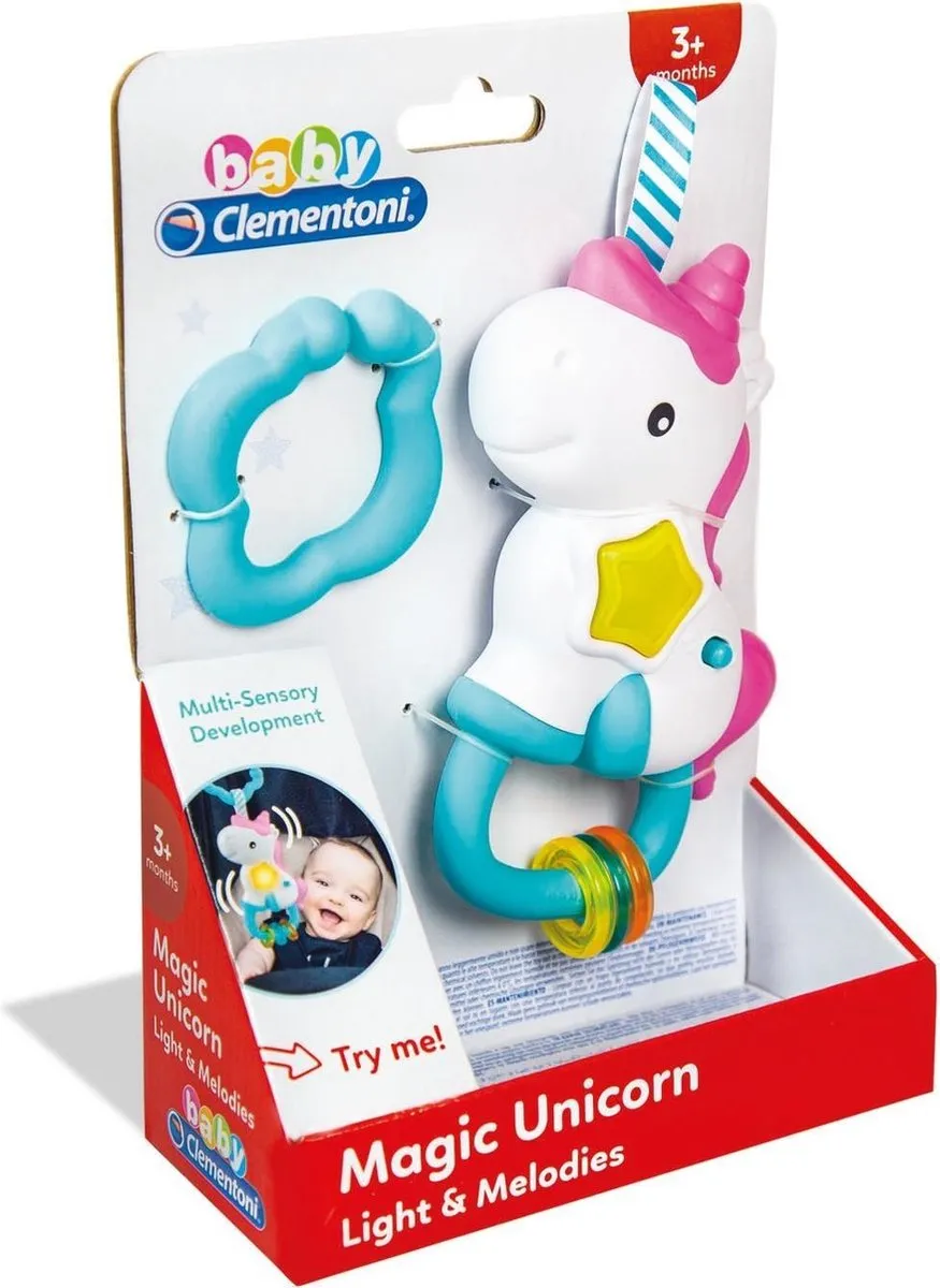Clementoni Baby Elektronische Eenhoorn Rammelaar - vanaf 3 maanden