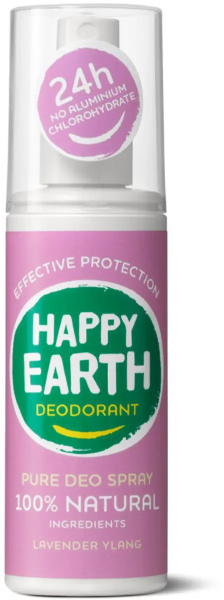 Happy Earth Deodorant Spray Lavender Ylang 300ml (3x100ml)