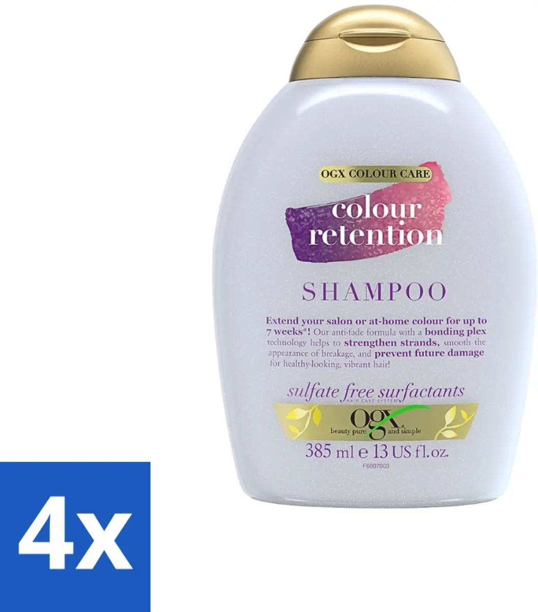 OGX Colour Retention Shampoo 385ml - 4 Stuks