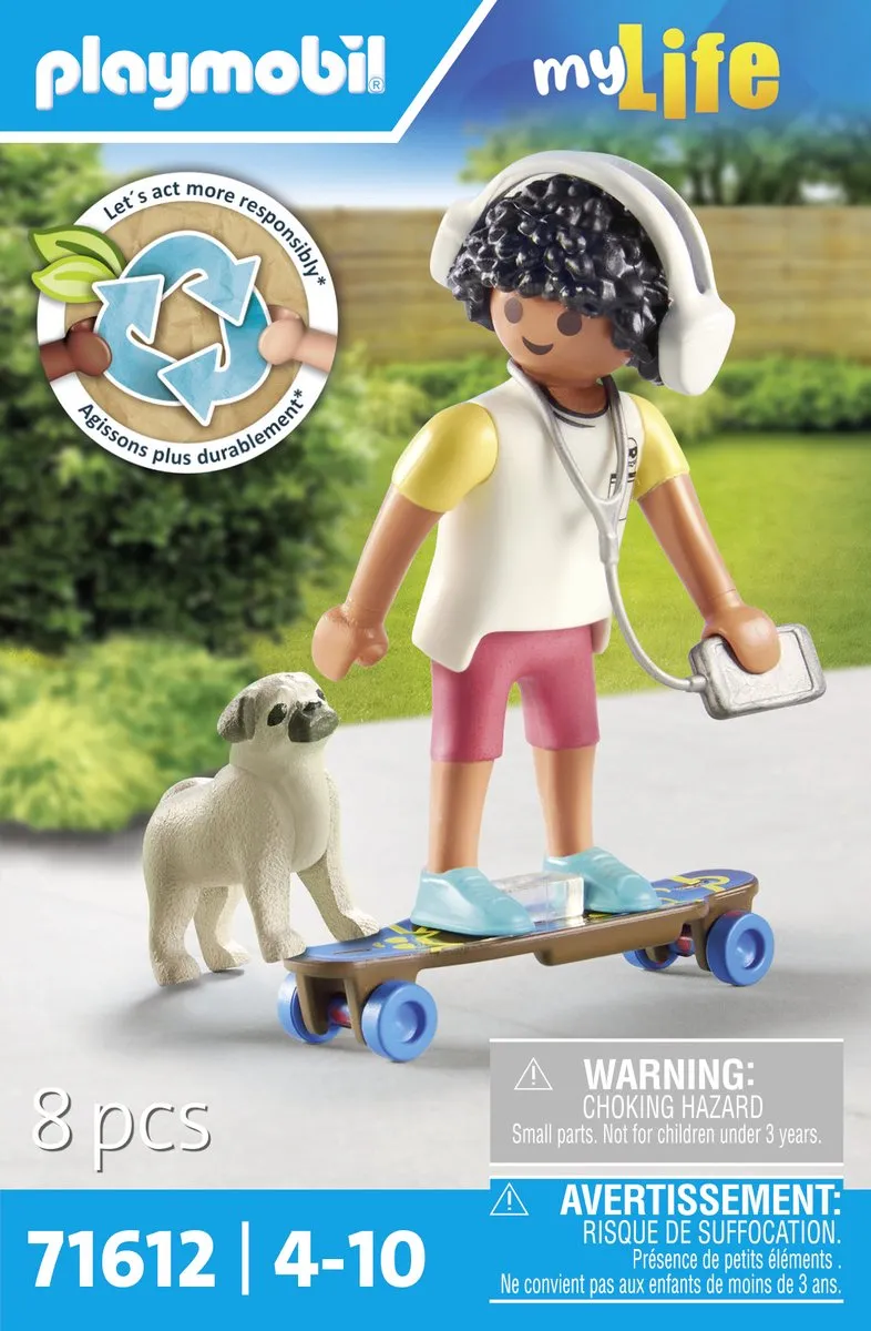 Playmobil My Life Jongen met Hond 71612 - Multicolor - afbeelding 6 van 6