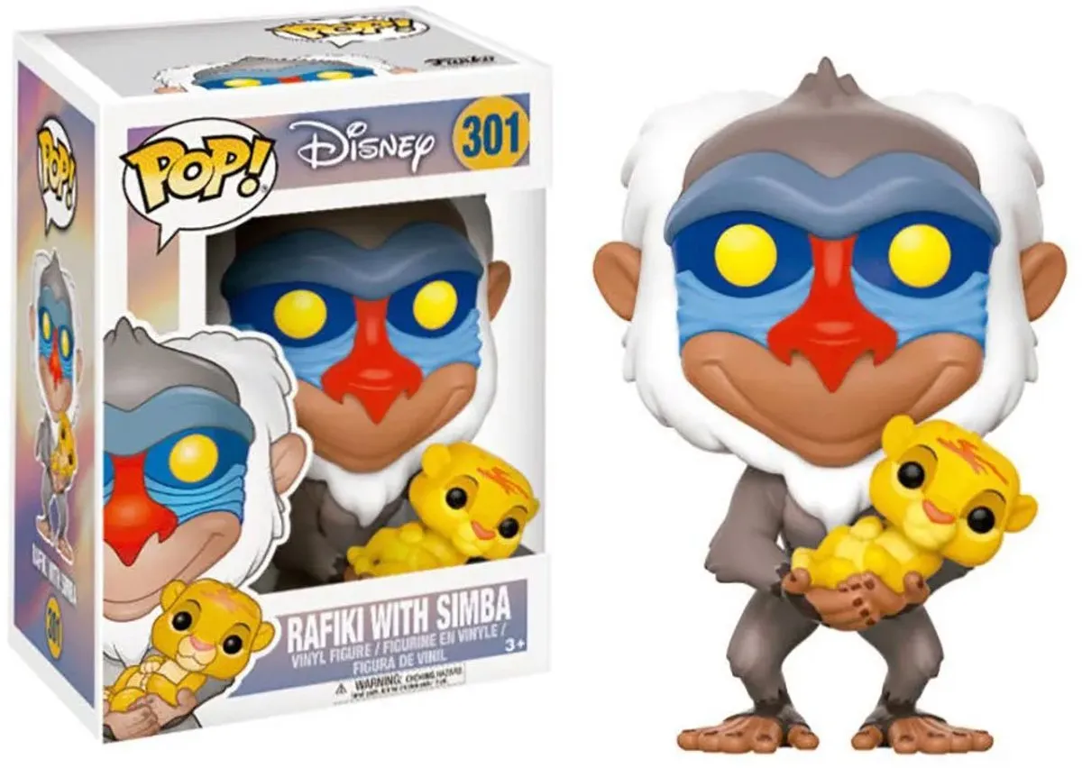 Funko Pop! Disney The Lion King Rafiki met Simba - 20095 - afbeelding 6 van 6