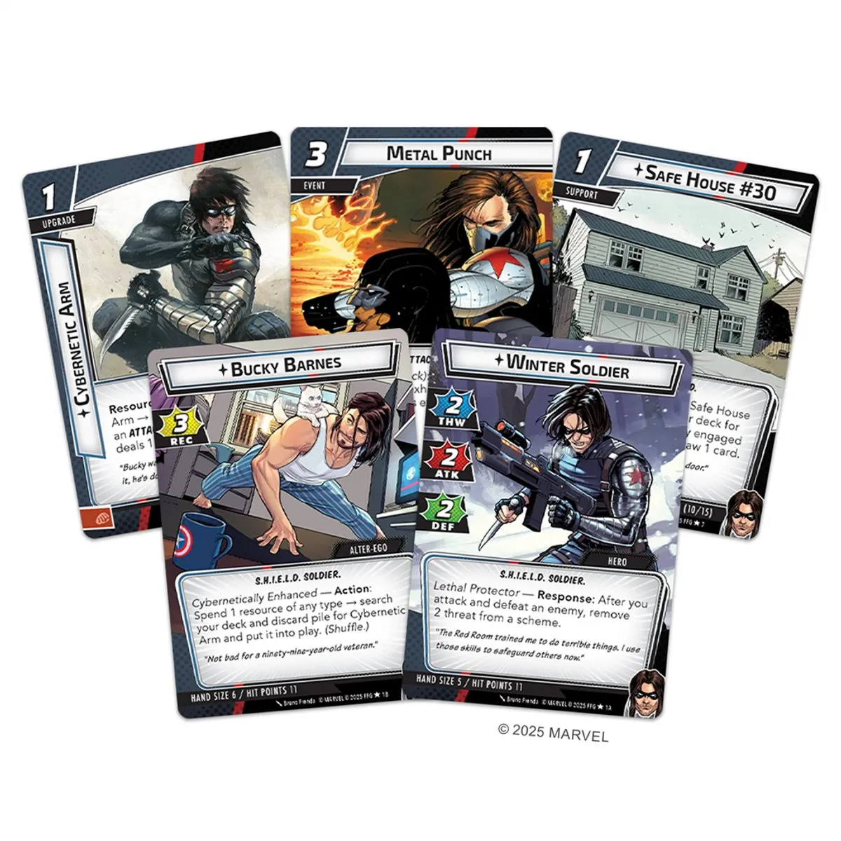 Asmodee Marvel Champions Winter Soldier Hero Pack - Kaartspeluitbreiding