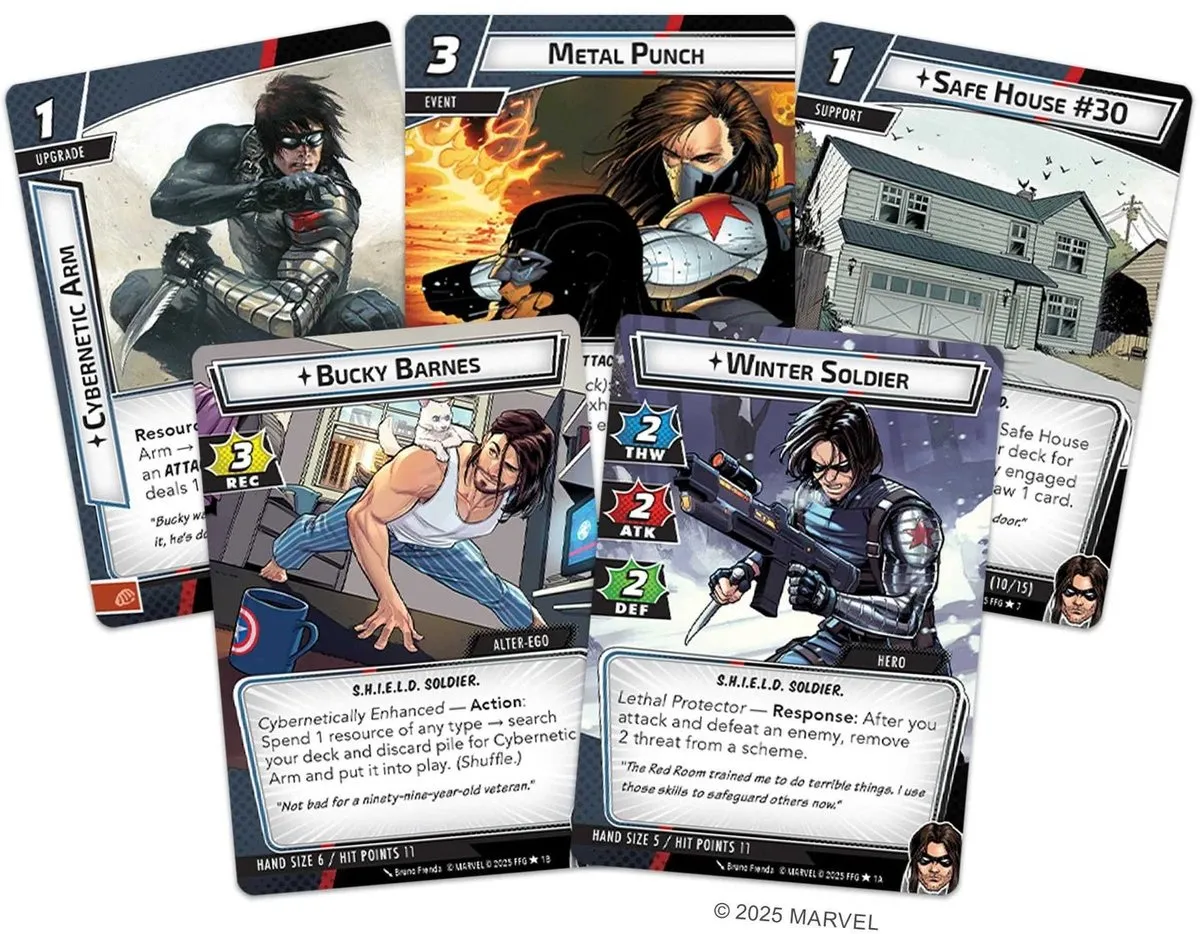 Asmodee Marvel Champions Winter Soldier Hero Pack - Kaartspeluitbreiding