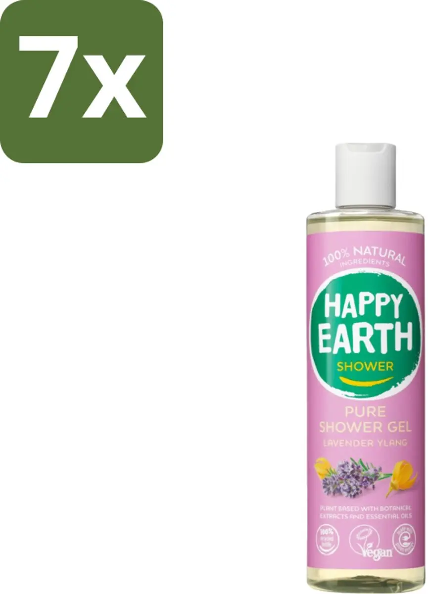 Happy Earth Douchegel Lavender Ylang 300ml