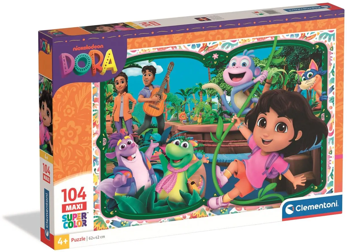 Clementoni Dora the Explorer Maxi Puzzel 104 Stuks - Multikleur