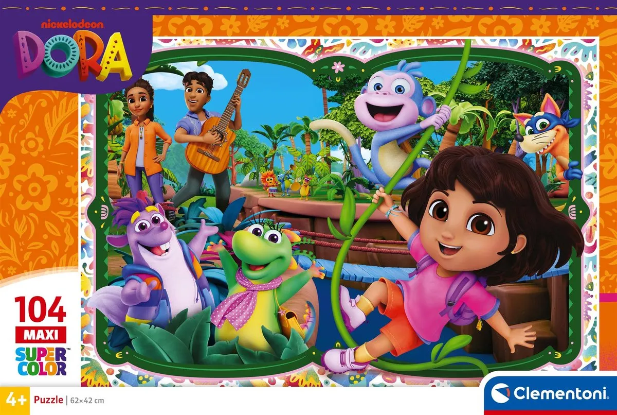 Clementoni Dora the Explorer Maxi Puzzel 104 Stuks - Multikleur