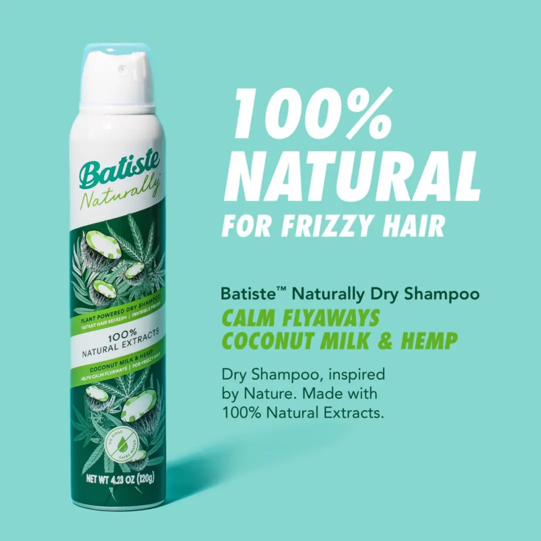 Batiste Naturally Droogshampoo 200ml - 6 Stuks