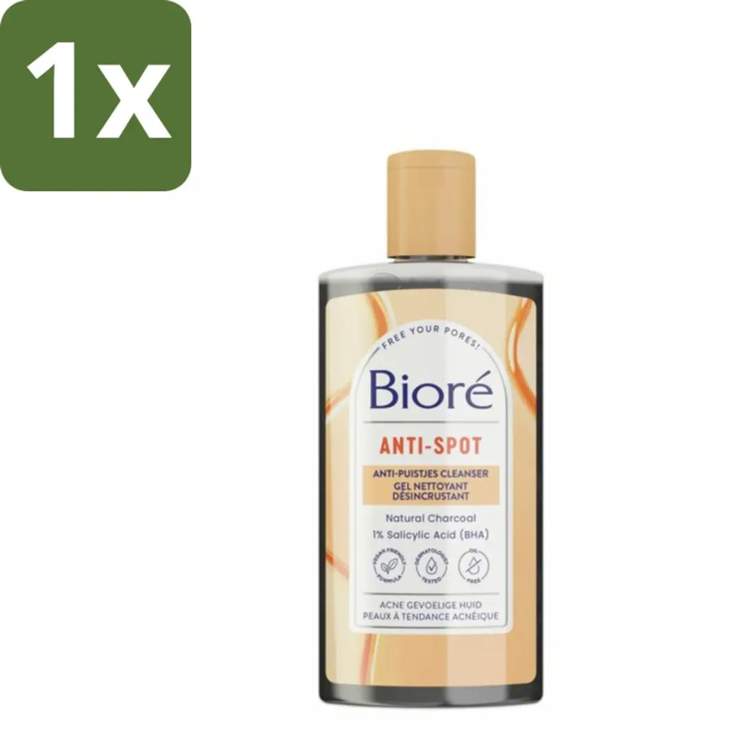 Bioré Houtskool Anti-Puistjes Reinigingsgel 200ml
