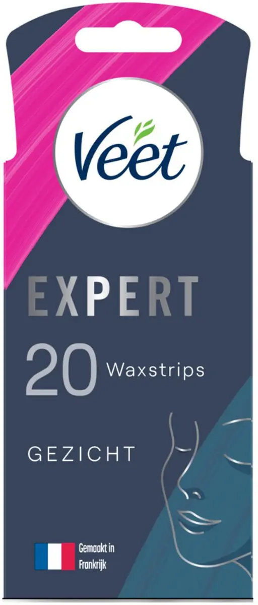 Veet Expert Ontharingsstrips Gezicht Gevoelige Huid - 20 Stuks