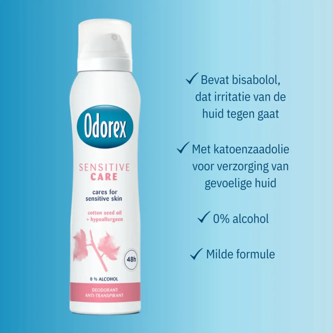 Odorex Deodorant Spray Sensitive Care 150ml - 3 Stuks