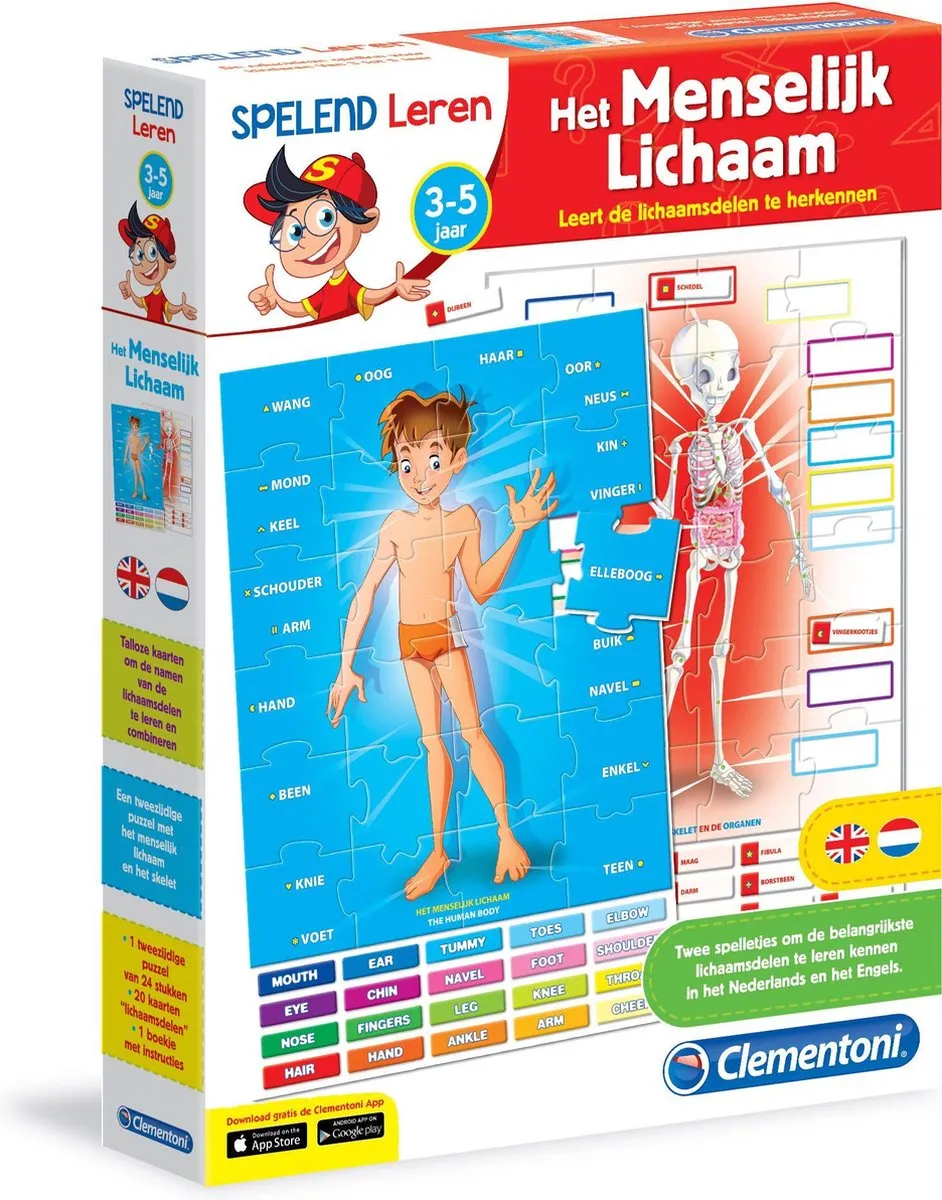 Clementoni Het Menselijk Lichaam Puzzel 24 Stuks