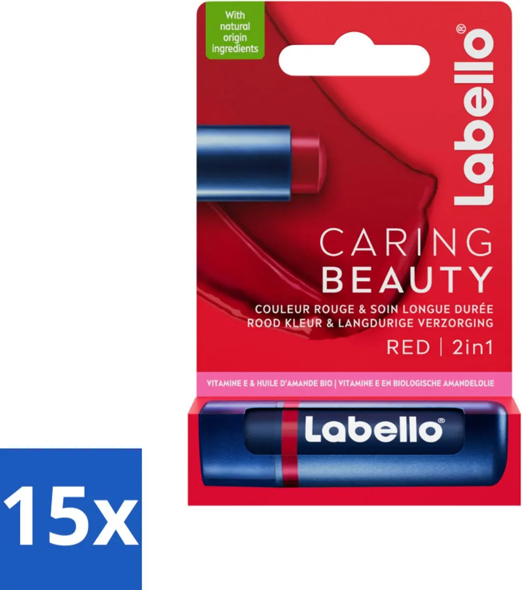 Labello Caring Beauty Red Lippenbalsem 5,5ml