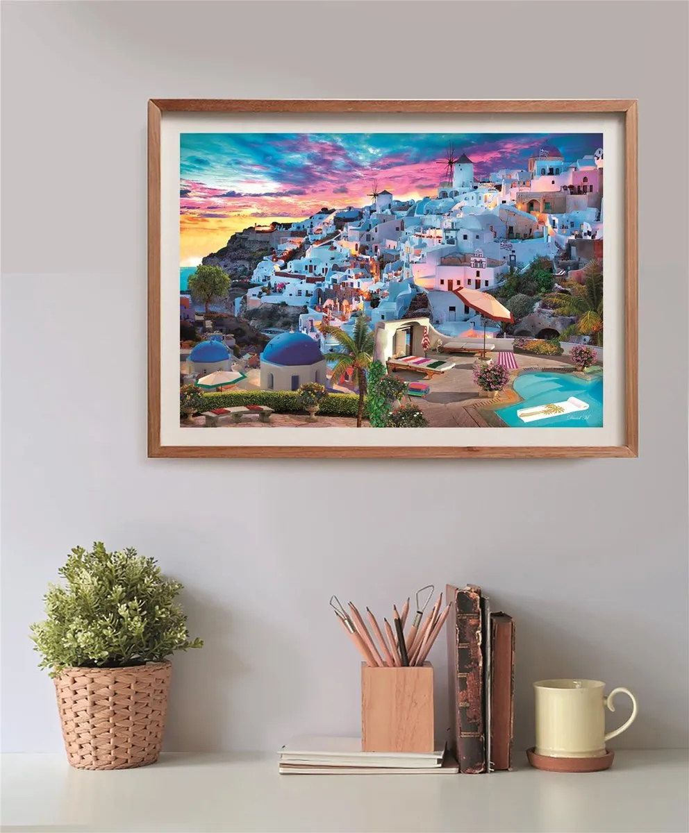 Clementoni Greece View Puzzel 500 Stukjes - Multicolor