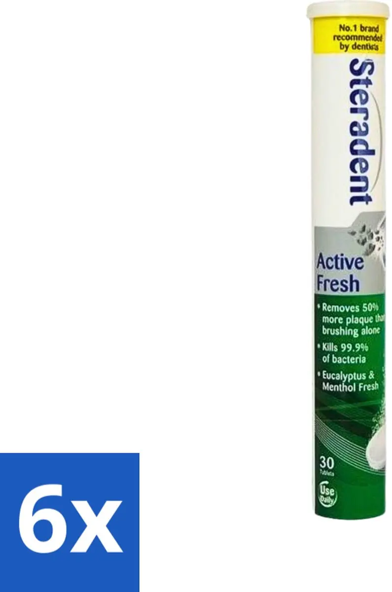 Steradent Active Fresh Reinigingstabletten 30 Stuks