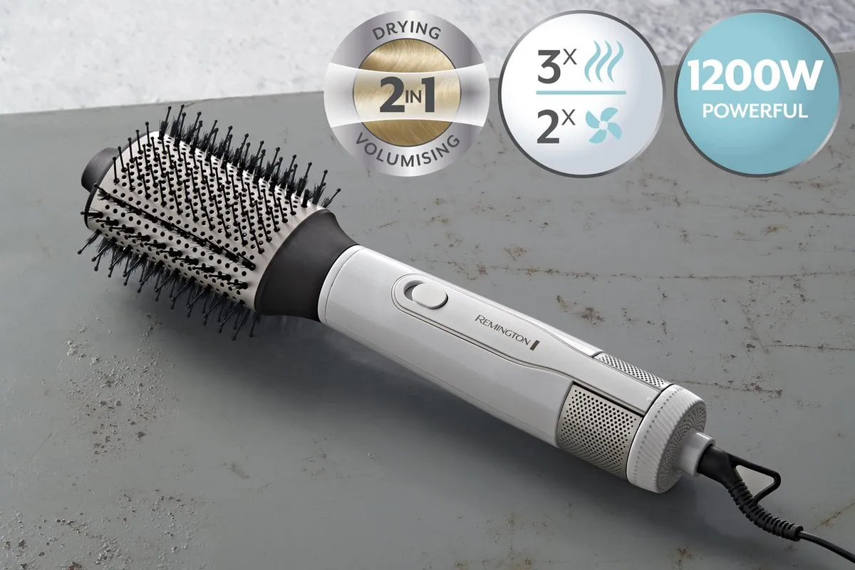 Remington Hydraluxe AS8901 Ovale Föhnborstel 1200W - Wit