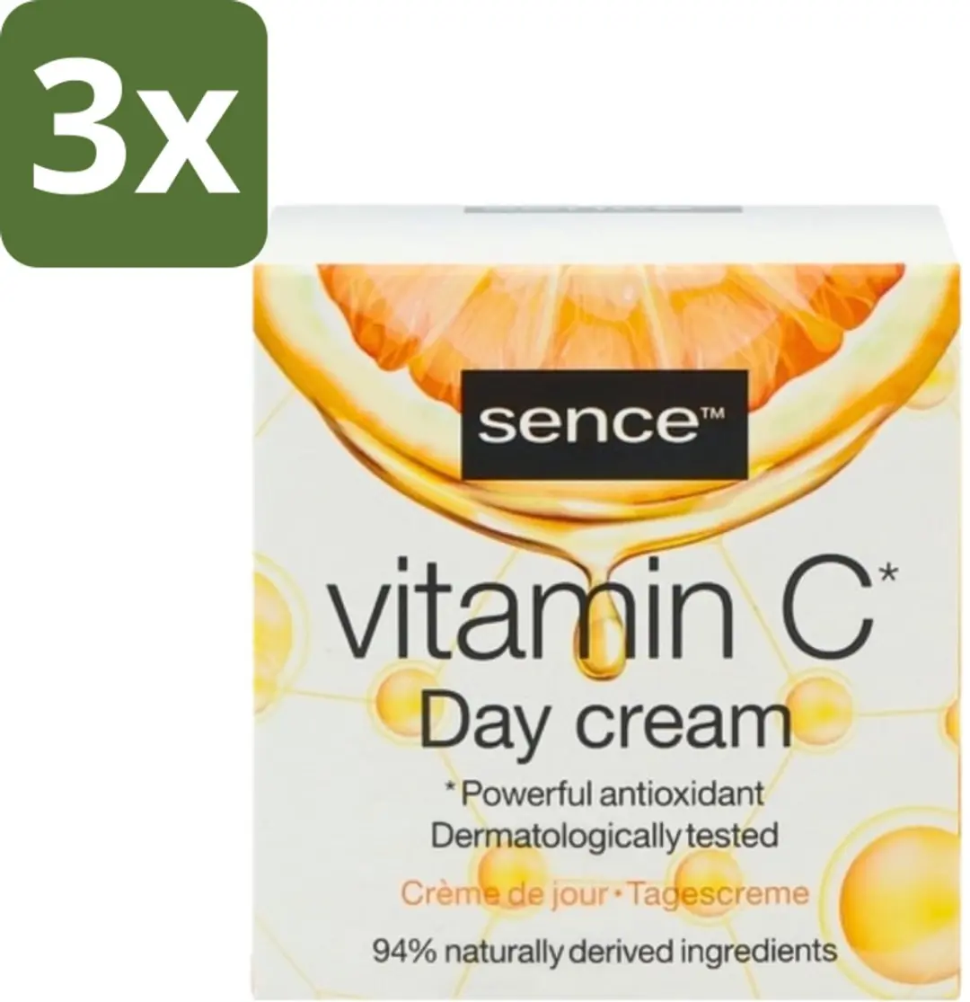 Sence Vitamine C Dagcrème 50ml - 3 Stuks