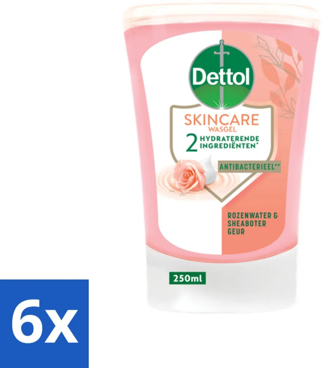 Dettol Wasgel Navulling Rozenwater & Sheaboter 250ml