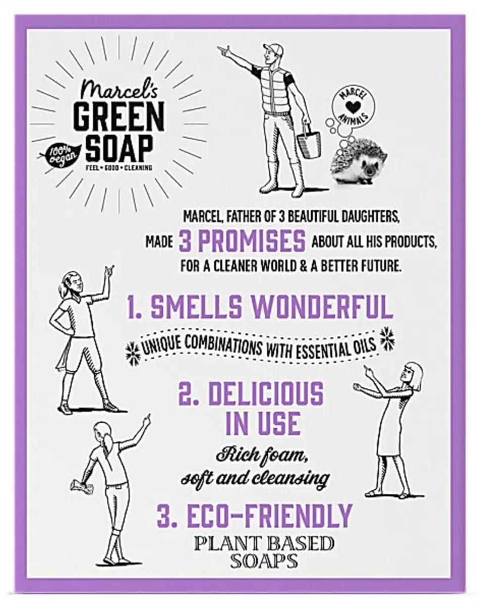 Marcel's Green Soap Handzeep Bar Lavendel & Rozemarijn - 6 Stuks