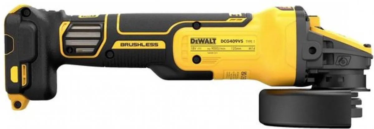 DeWalt DCG409VSNT Accu Haakse Slijper 125mm - Metaal - afbeelding 6 van 6