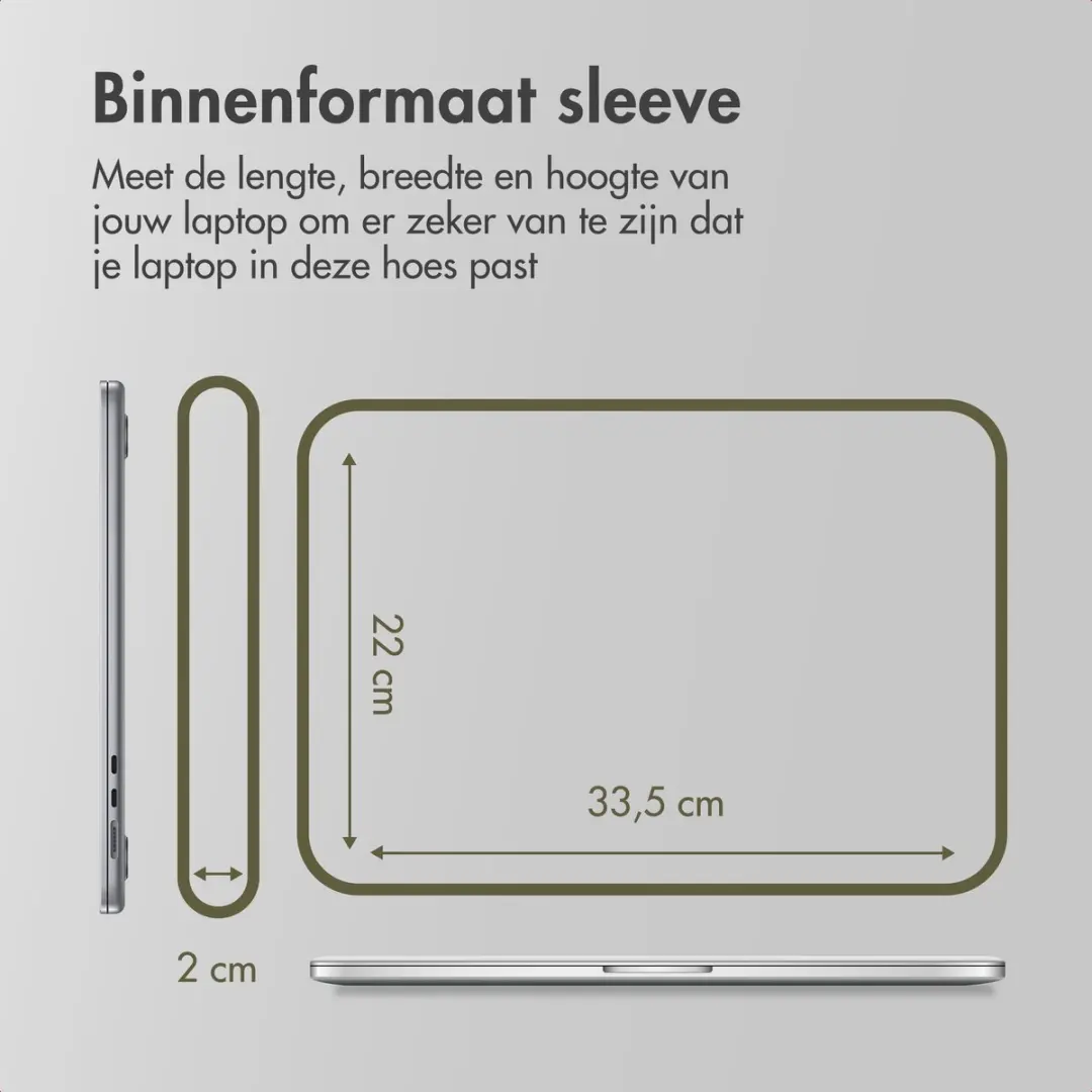 Accezz Laptophoes 14" - Slate Gray