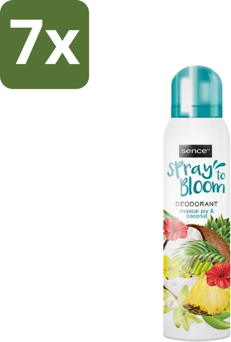 Sence Tropical Joy & Coconut Deodorant 150ml - 7 Stuks