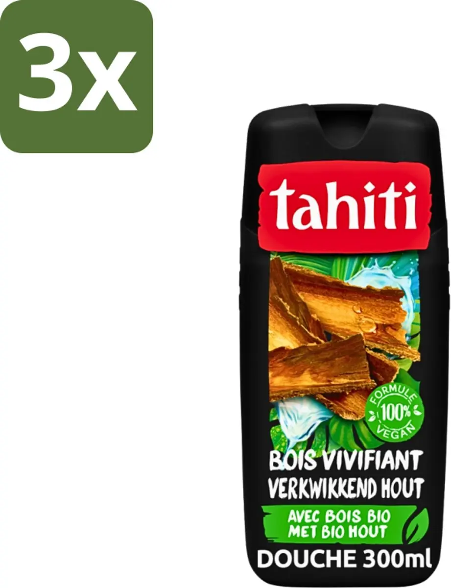Tahiti Douchegel Verkwikkend Bio Hout 300ml