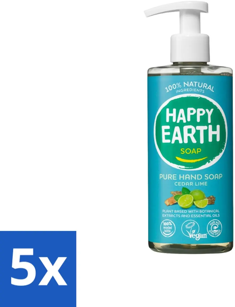 Happy Earth Cedar Lime Handzeep 300ml
