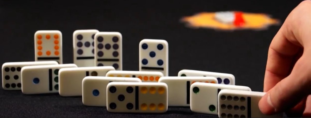 Tactic Domino Mexican Train – Bordspel – Luxe Tin – Wereldberoemd Dominospel met Gekleurde Stenen – 2 tot 8 Spelers – Vanaf 7 Jaar