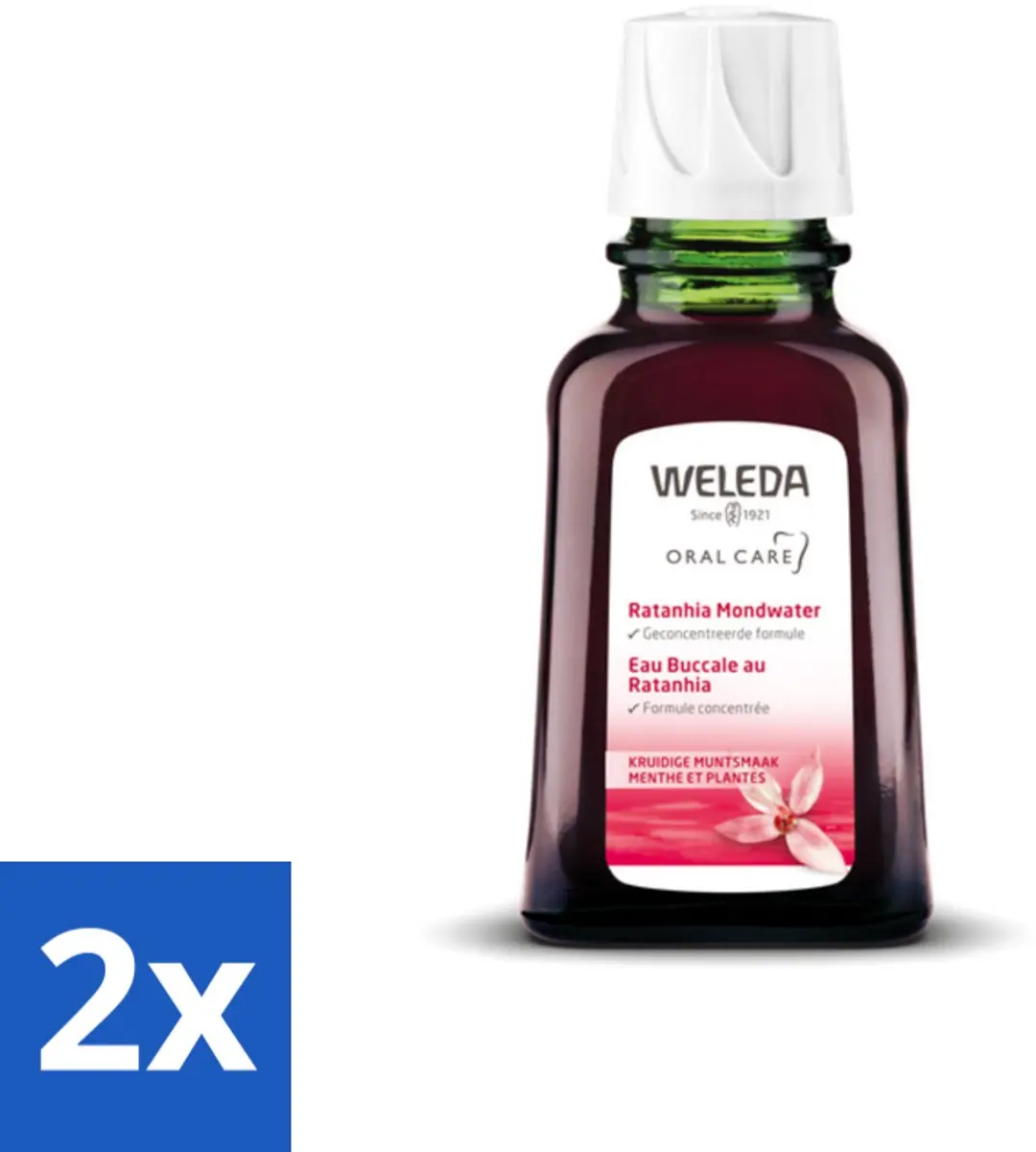 Weleda Ratanhia Mondwater Geconcentreerd 100ml - 2 Stuks