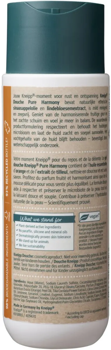 Kneipp Oranje Lindebloesem Douchegel 200ml - 15 Stuks