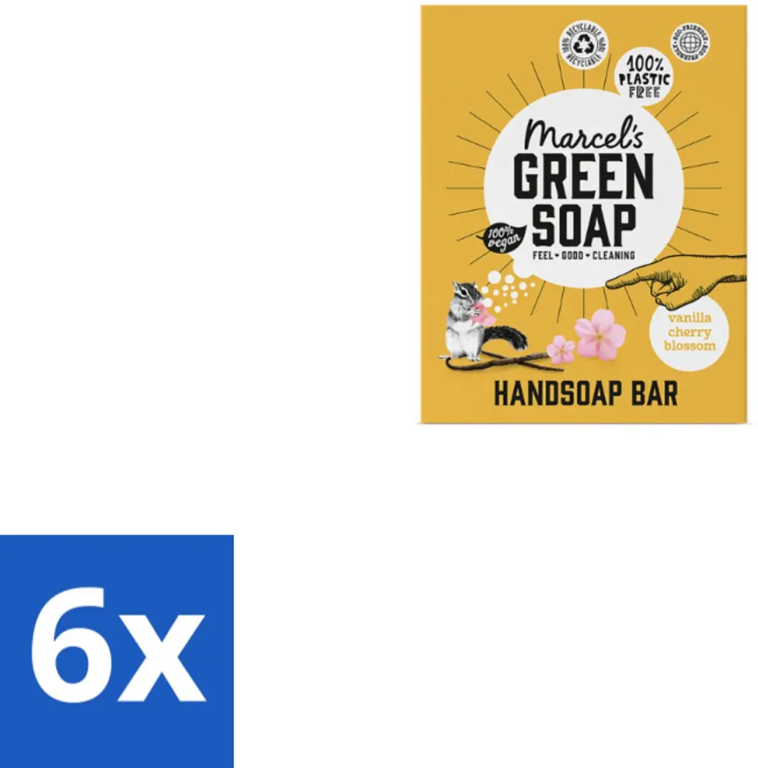 Marcel's Green Soap Handzeep Bar Vanille & Cherry Blossom