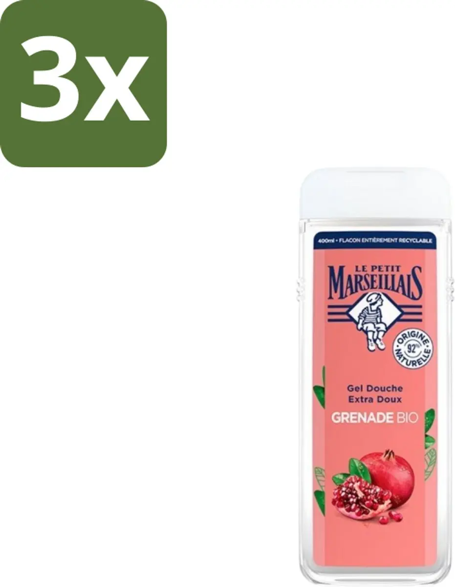 Le Petit Marseillais Douchegel Grenade Bio 400ml
