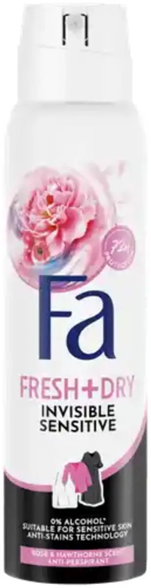 Fa Deodorant Spray Invisible Sensitive 150ml - 7 Stuks