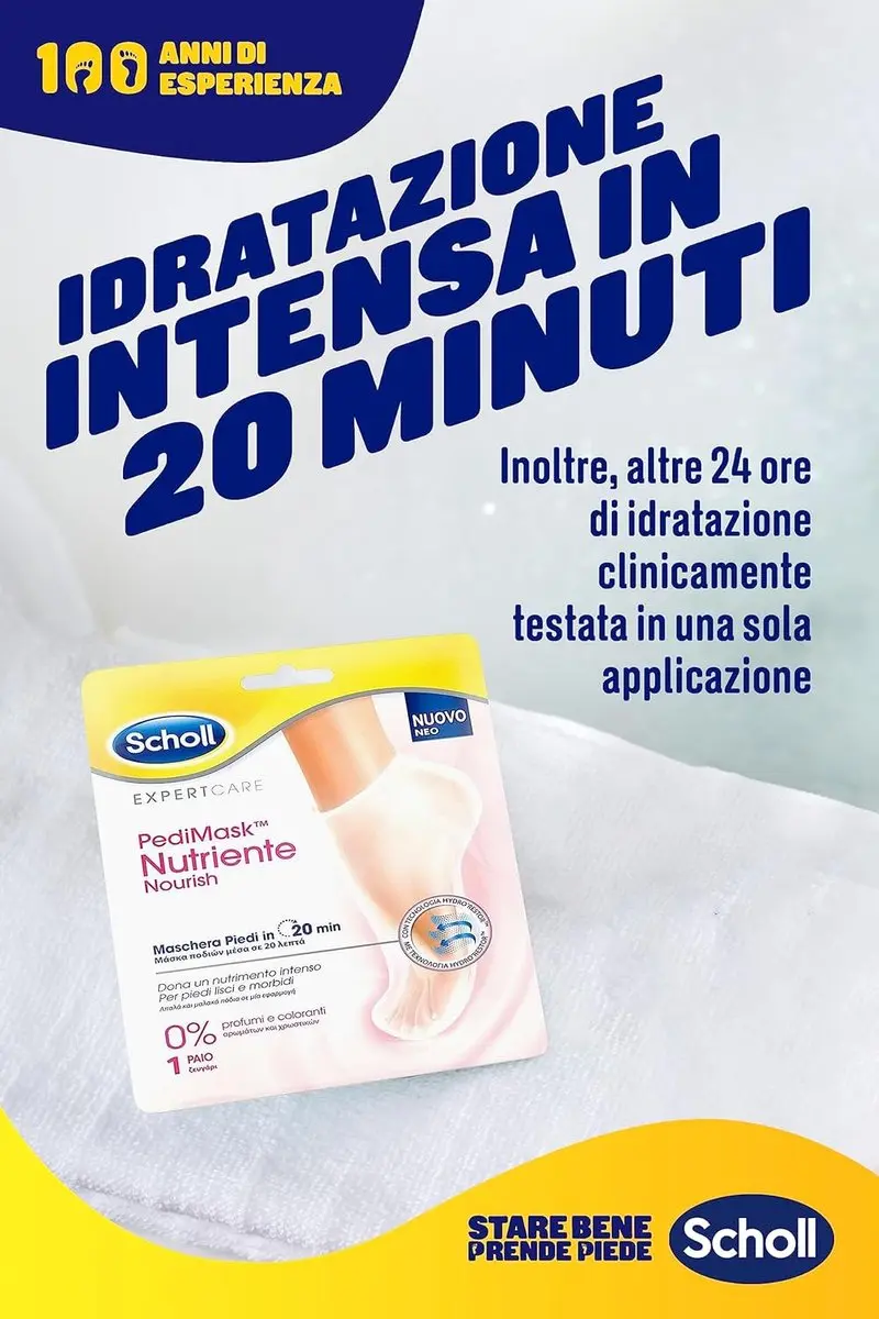 Scholl Pedi Mask Expert Care Velvet Smooth - 4 Stuks