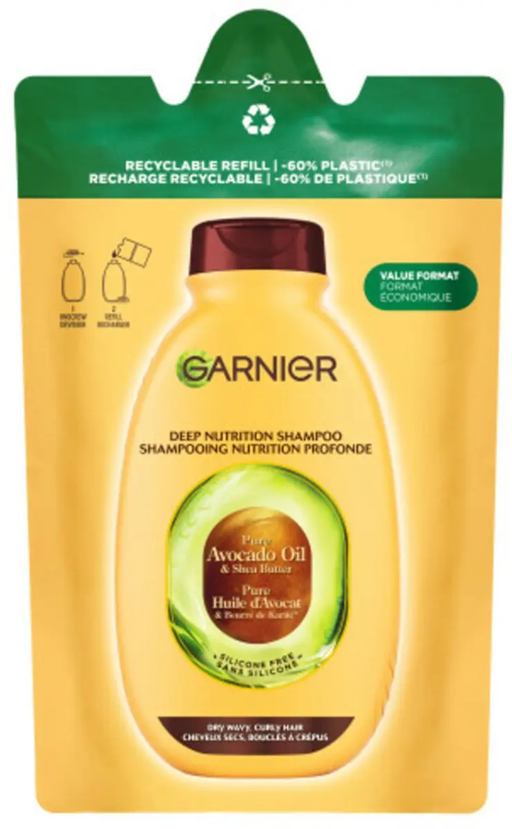 Garnier Loving Blends Shampoo Refill Avocado Olie & Shea Boter 250ml - 10 Stuks