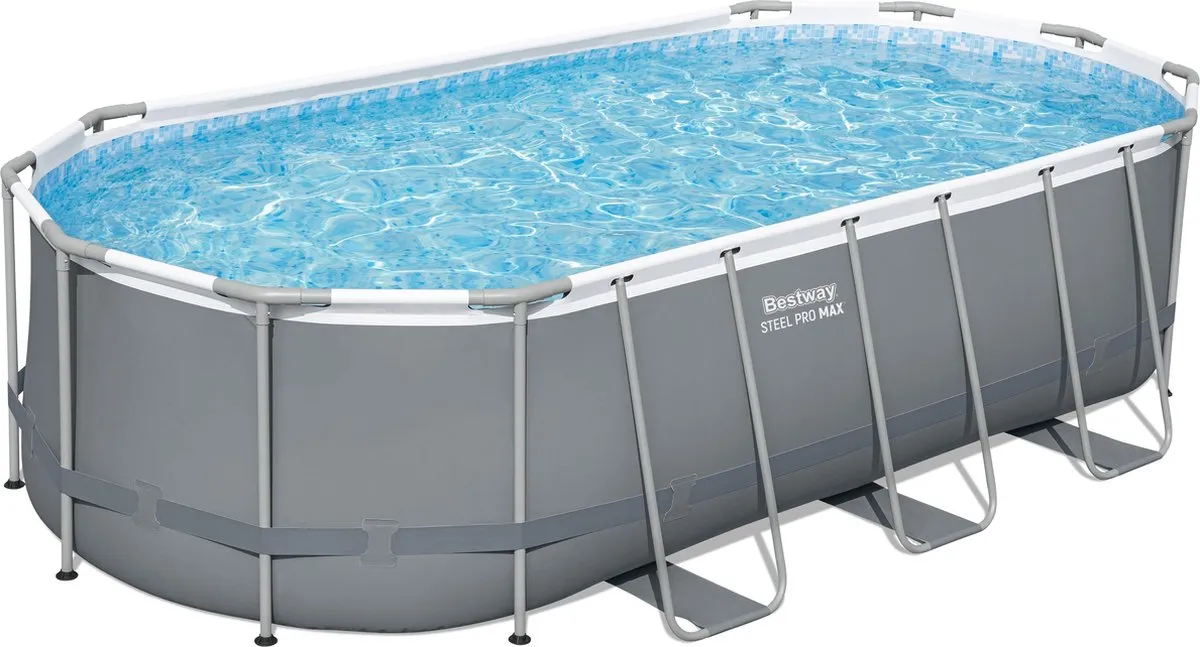 Bestway Steel Pro MAX Zwembadset 549x274x122cm - Grijs