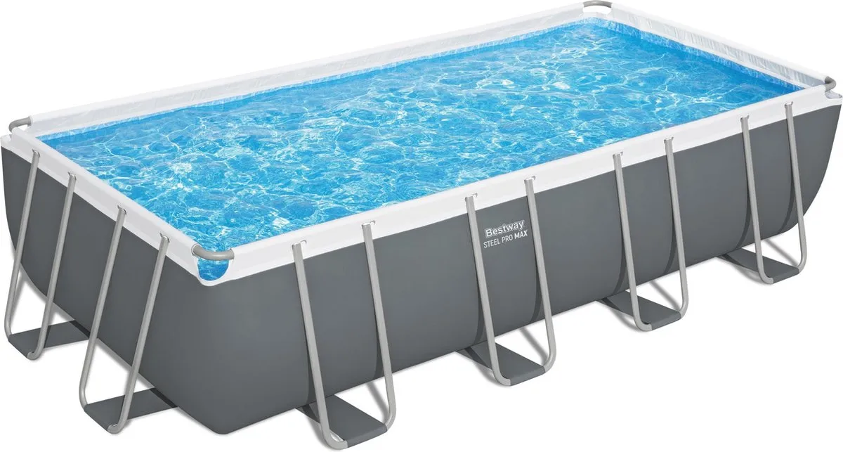 Bestway Steel Pro MAX Zwembadset 549x274x122cm - Grijs