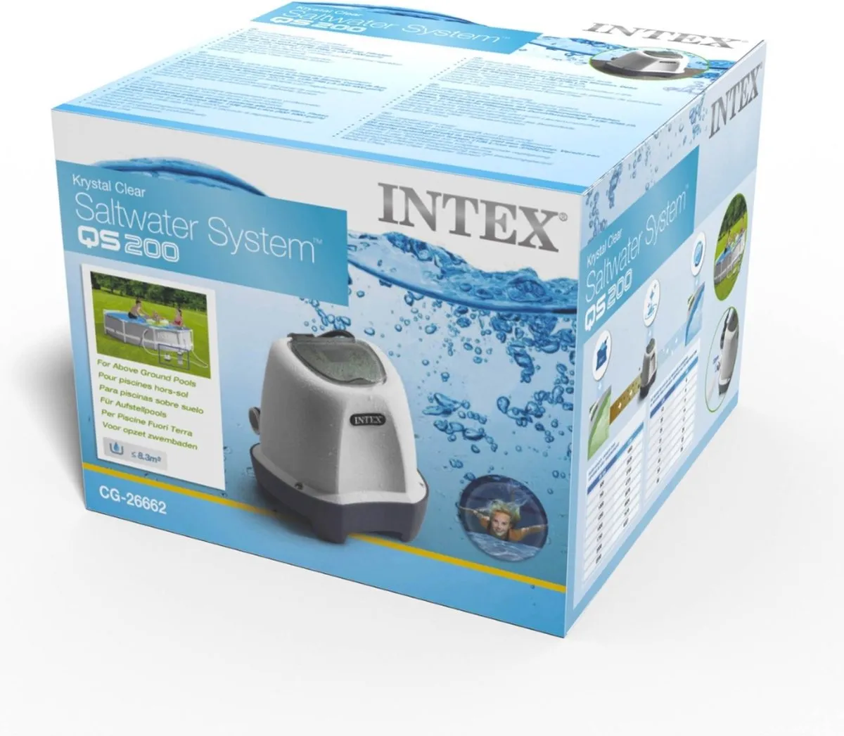 Intex QS200 Zoutwatersysteem 8327L/h - Wit