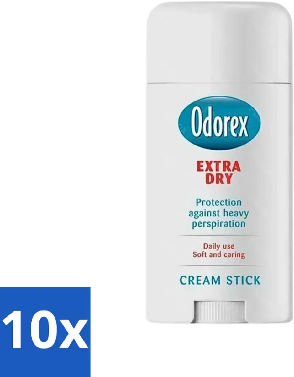 Odorex Extra Dry Stick 40ml - 10 Stuks